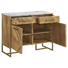 Keaton Brown Accent Cabinet - MyWaynesHome #