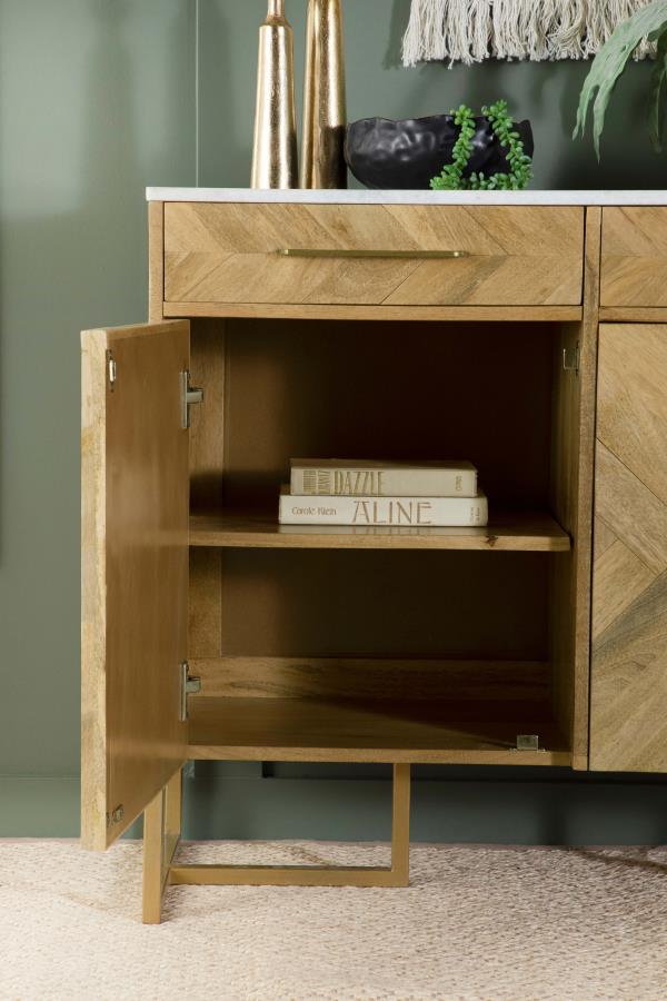 Keaton Brown Accent Cabinet - MyWaynesHome #