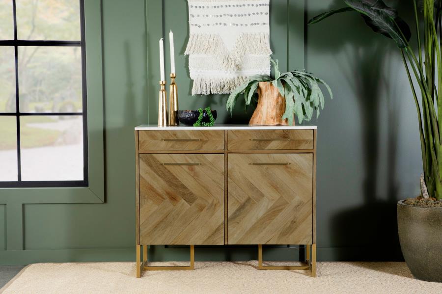 Keaton Brown Accent Cabinet - MyWaynesHome #