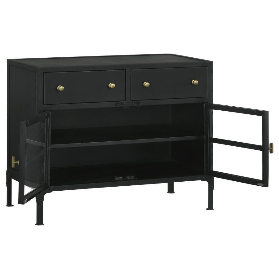 Sadler Black Accent Cabinet - MyWaynesHome #