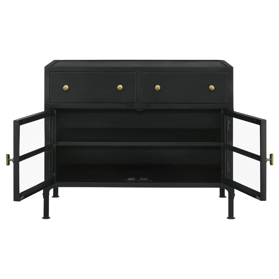 Sadler Black Accent Cabinet - MyWaynesHome #