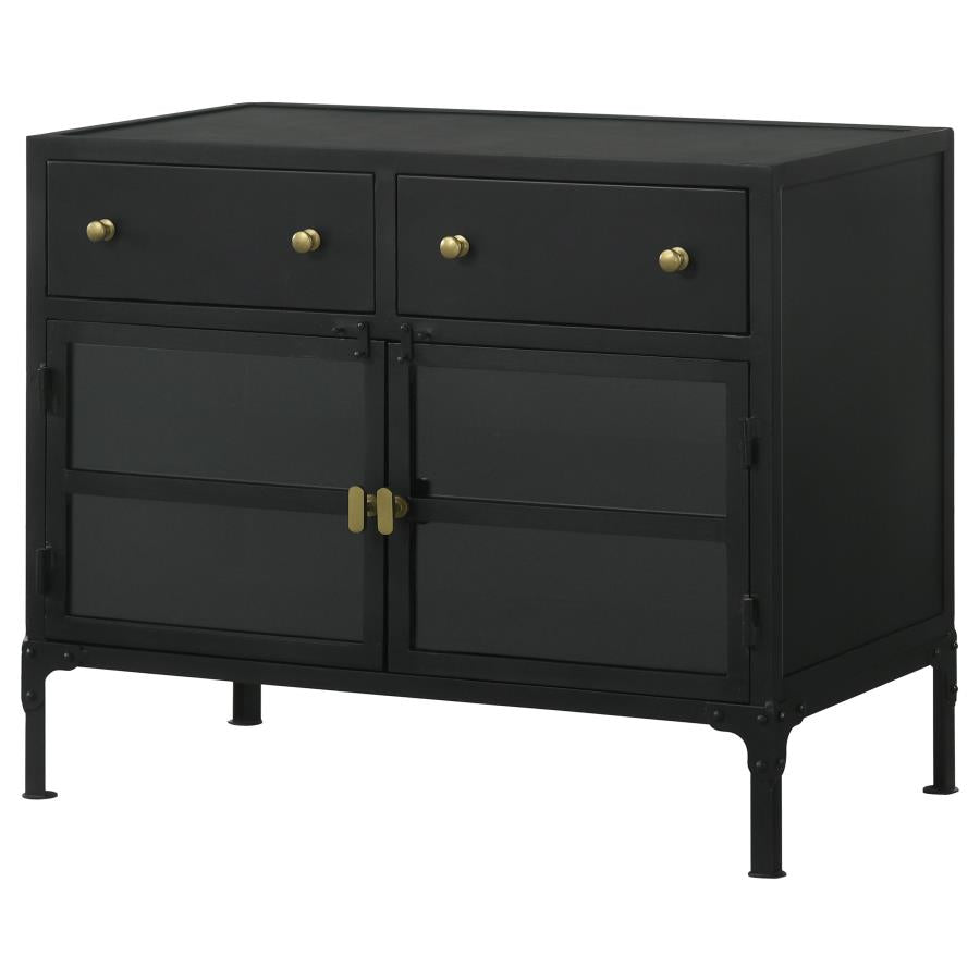 Sadler Black Accent Cabinet - MyWaynesHome #