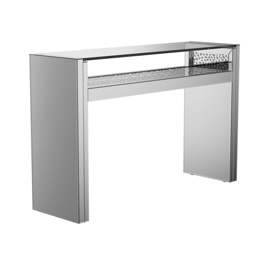 Edna Silver Console Table - MyWaynesHome #