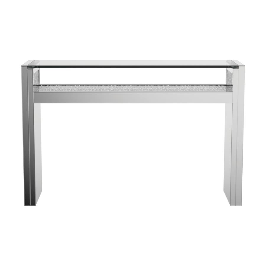 Edna Silver Console Table - MyWaynesHome #