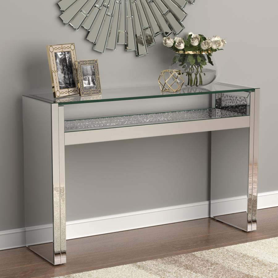 Edna Silver Console Table - MyWaynesHome #