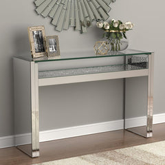 Edna Silver Console Table - MyWaynesHome #
