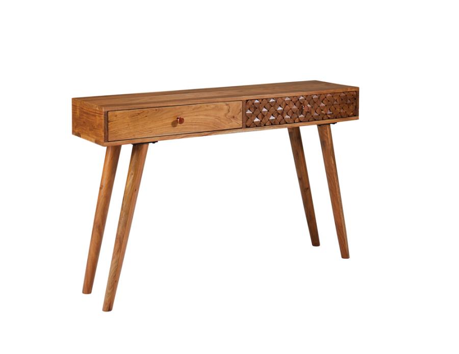 Lotus Brown Console Table - MyWaynesHome #