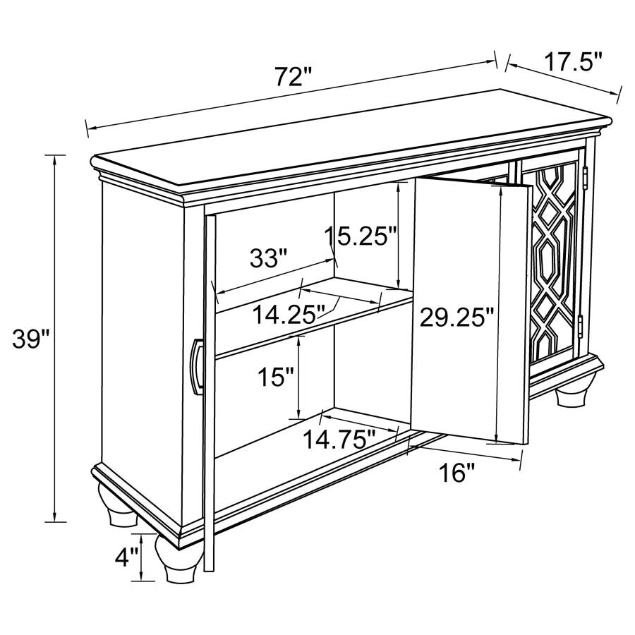 Melanie Grey Accent Cabinet - MyWaynesHome #