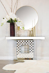 Claire Silver Console Table - MyWaynesHome #