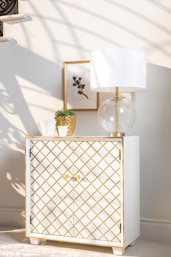 Belinda White Accent Cabinet - MyWaynesHome #