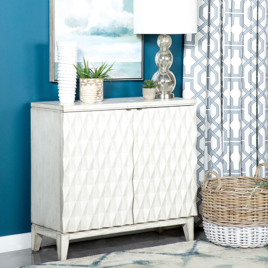 Moody White Accent Cabinet - MyWaynesHome #