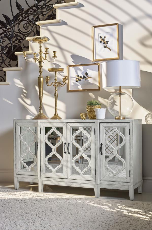 Mckellen White Accent Cabinet - MyWaynesHome #