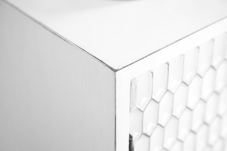 Gambon White Accent Cabinet - MyWaynesHome #