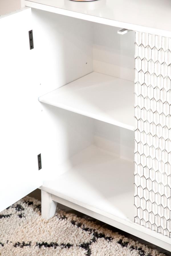 Gambon White Accent Cabinet - MyWaynesHome #