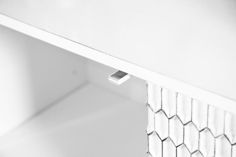 Gambon White Accent Cabinet - MyWaynesHome #