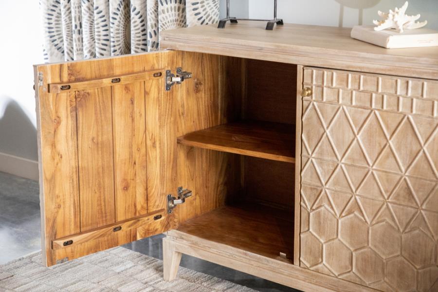 Eberto Brown Accent Cabinet - MyWaynesHome #