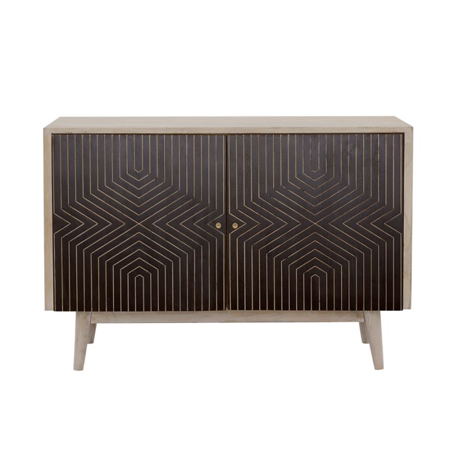 Ixora Black Accent Cabinet - MyWaynesHome #