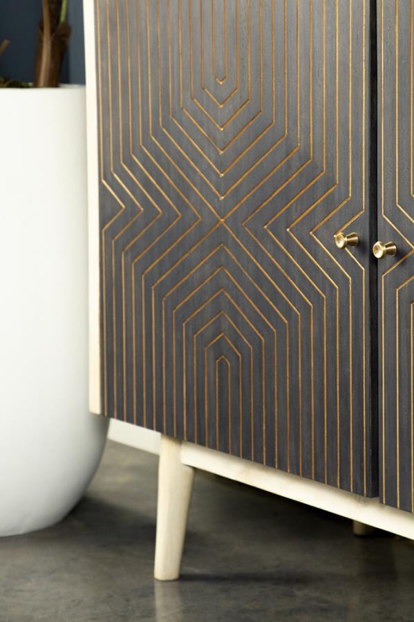 Ixora Black Accent Cabinet - MyWaynesHome #