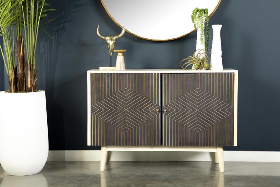 Ixora Black Accent Cabinet - MyWaynesHome #
