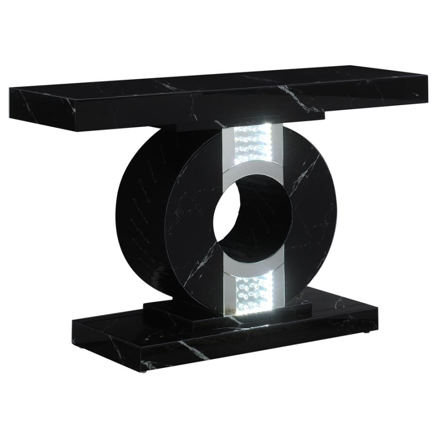 Eliana Black Console Table - MyWaynesHome #