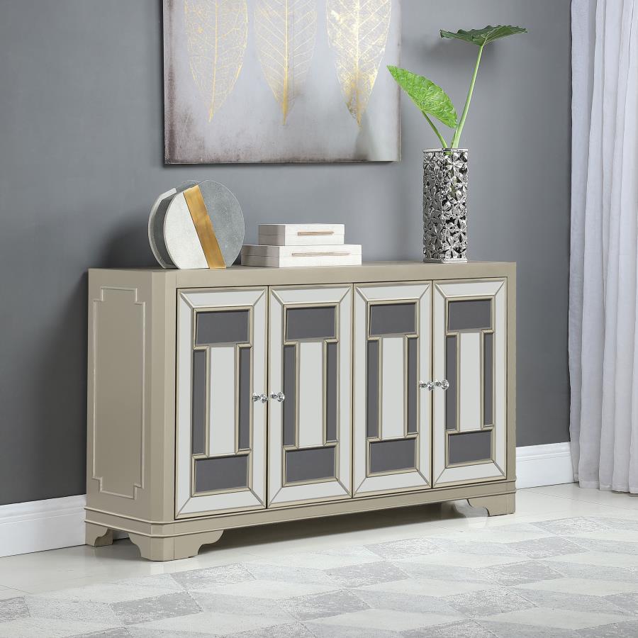 Toula Silver Accent Cabinet - MyWaynesHome #