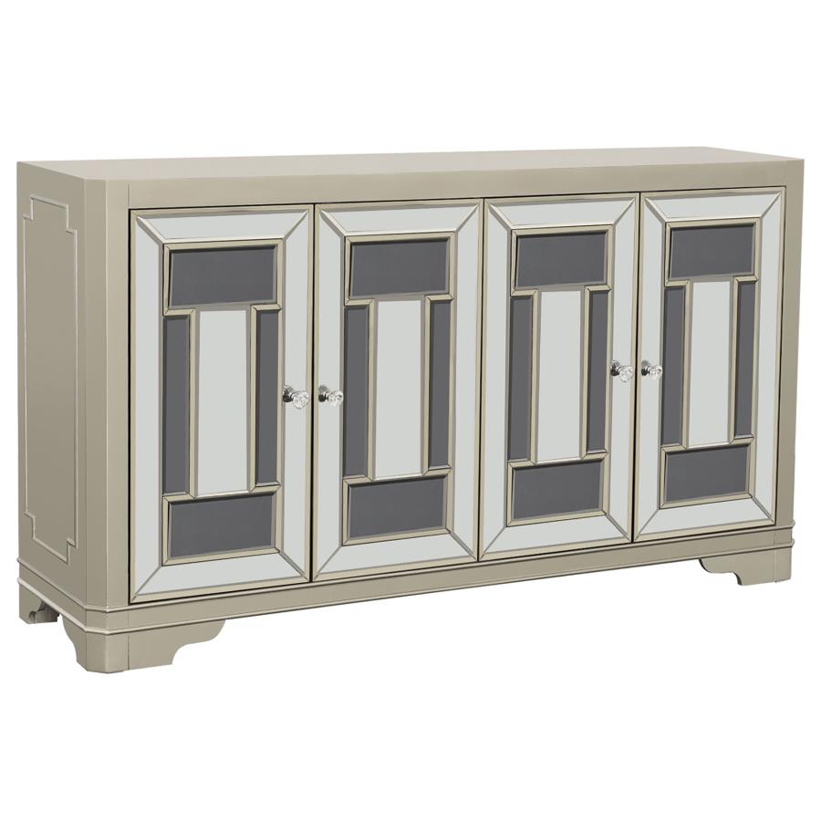 Toula Silver Accent Cabinet - MyWaynesHome #