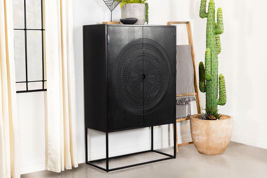 Jenna Black Accent Cabinet - MyWaynesHome #