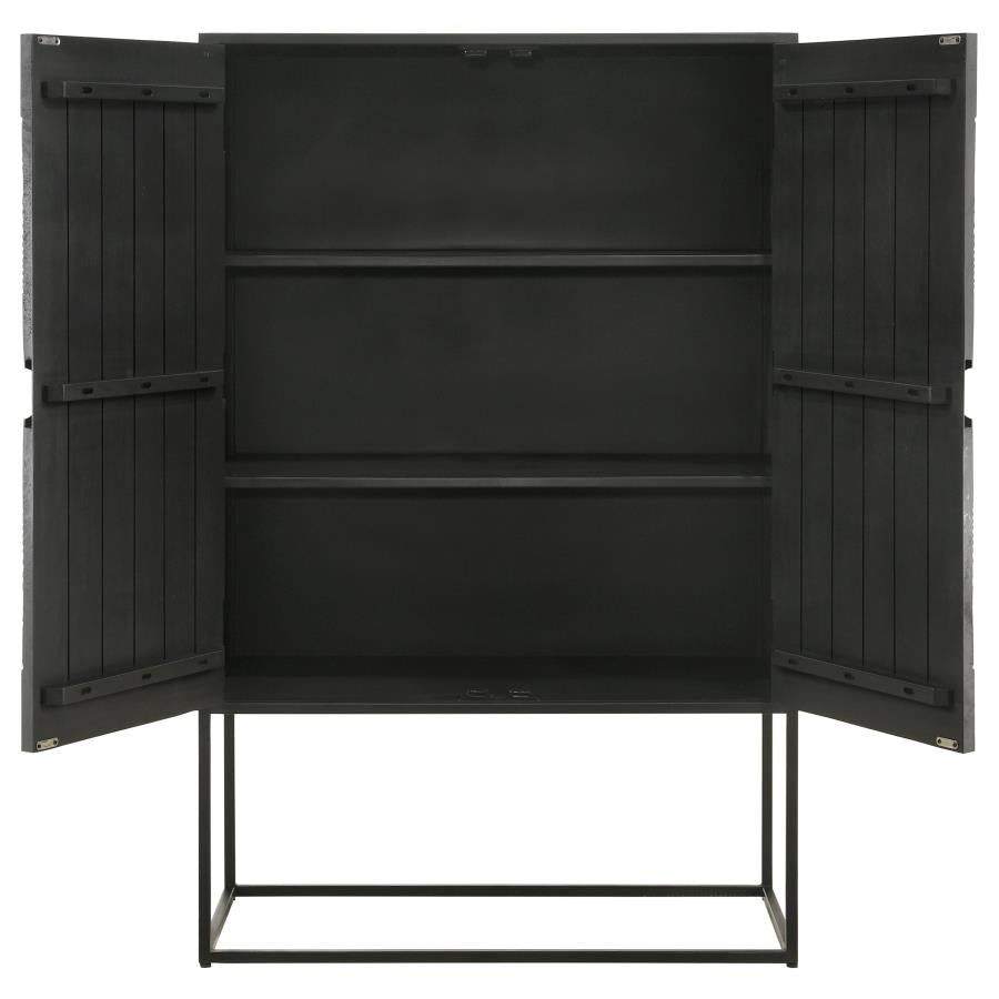 Jenna Black Accent Cabinet - MyWaynesHome #