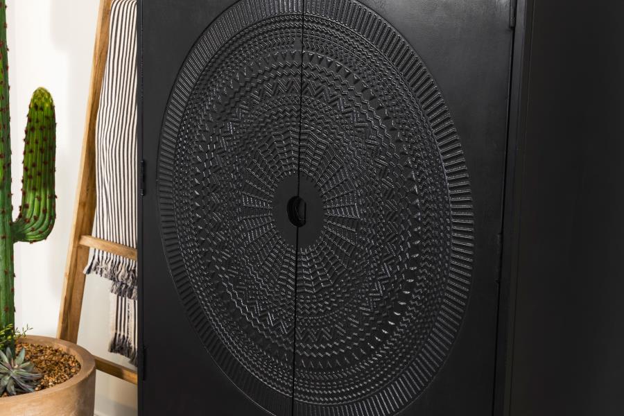 Jenna Black Accent Cabinet - MyWaynesHome #