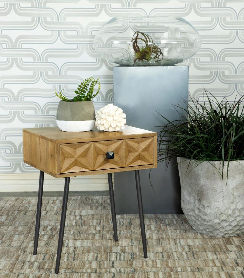 Ezra Brown Side Table - MyWaynesHome #