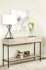 Rubeus Beige Console Table - MyWaynesHome #