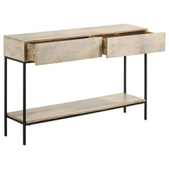 Rubeus Beige Console Table - MyWaynesHome #