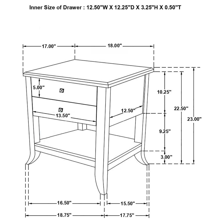Russo Brown Side Table - MyWaynesHome #