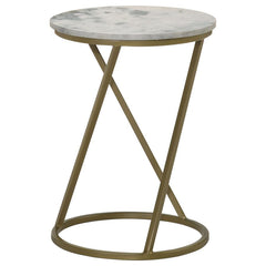 Malthe Gold Side Table - MyWaynesHome #