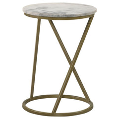 Malthe Gold Side Table - MyWaynesHome #