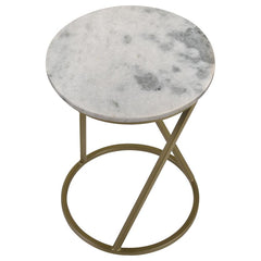 Malthe Gold Side Table - MyWaynesHome #