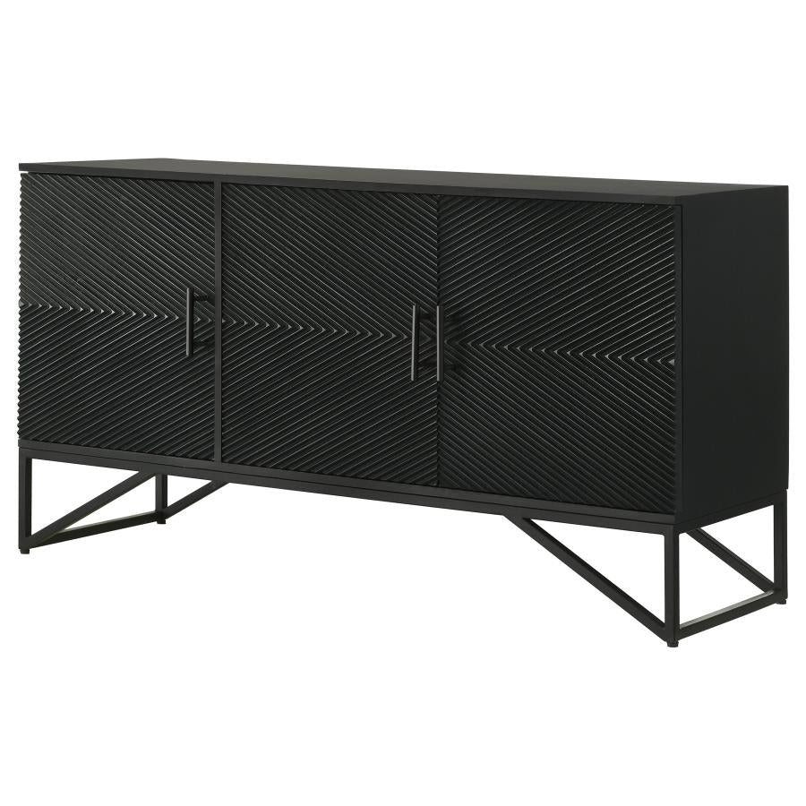 Riddell Black Accent Cabinet - MyWaynesHome #