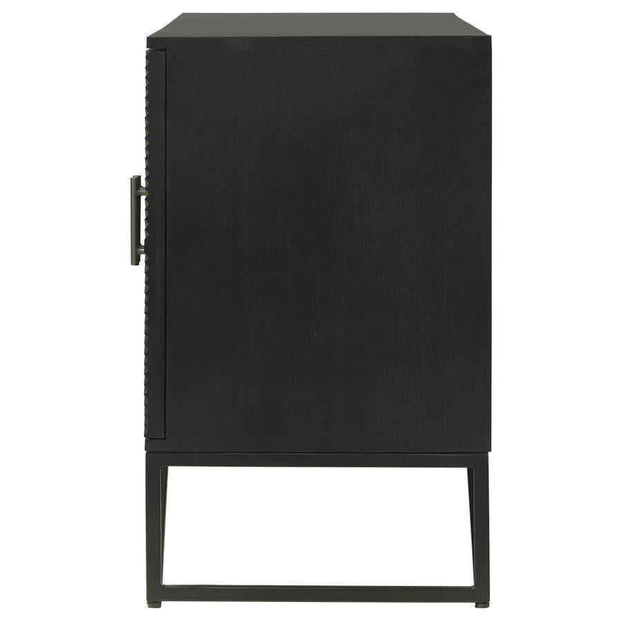 Riddell Black Accent Cabinet - MyWaynesHome #