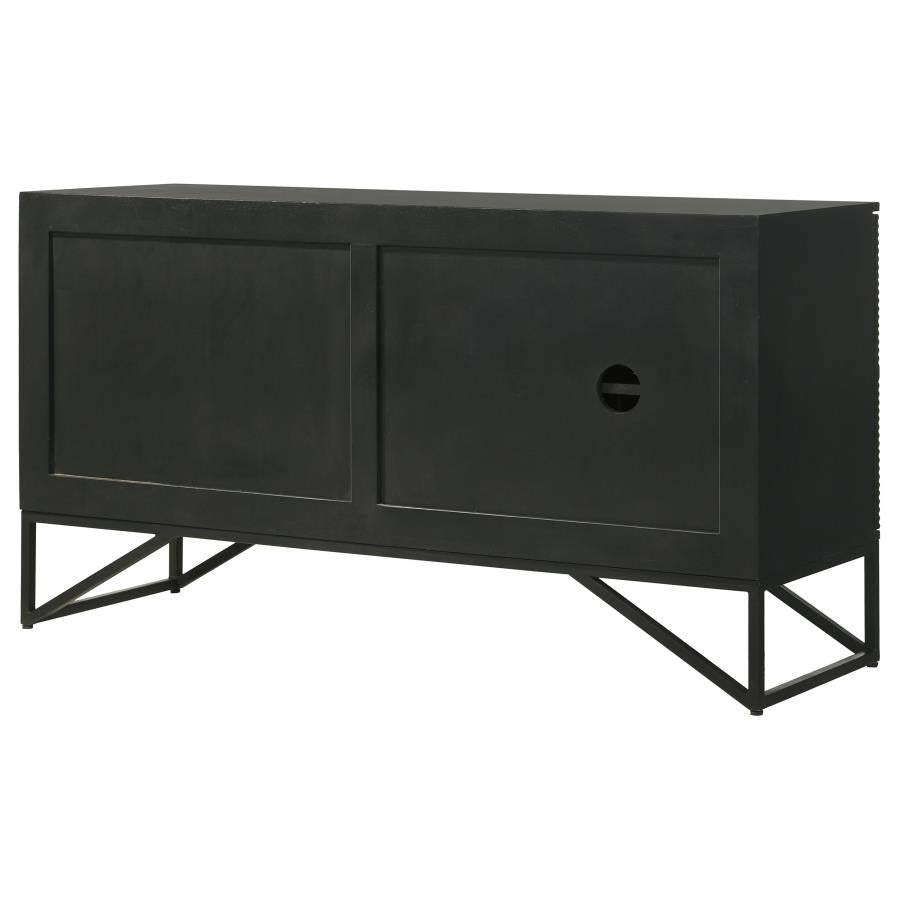 Riddell Black Accent Cabinet - MyWaynesHome #