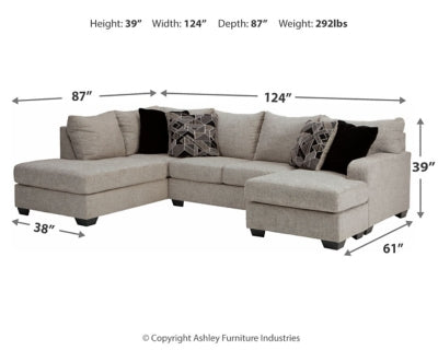 Megginson 2-Piece Sectional with Chaise - MyWaynesHome #