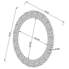 Claudette Silver Wall Mirror - MyWaynesHome #