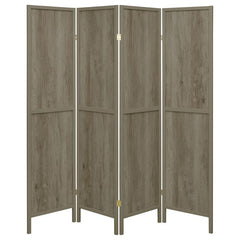 Deepika Grey 4 Panel Room Divider - MyWaynesHome #