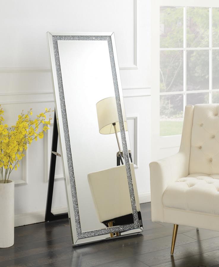 Novak Silver Standing Mirror - MyWaynesHome #