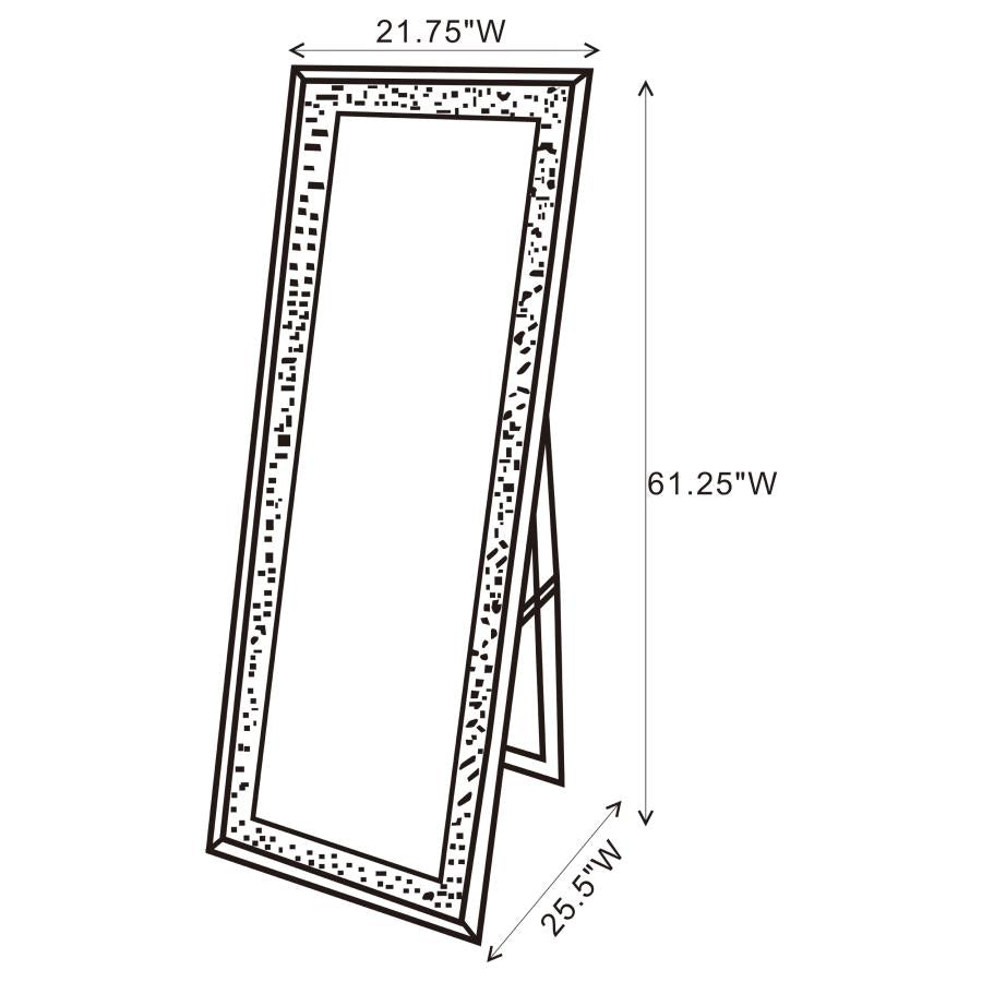 Carisi Silver Standing Mirror - MyWaynesHome #