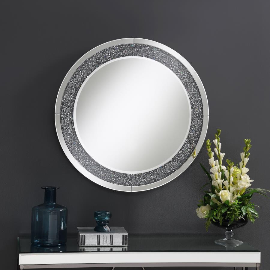 Lixue Silver Wall Mirror - MyWaynesHome #