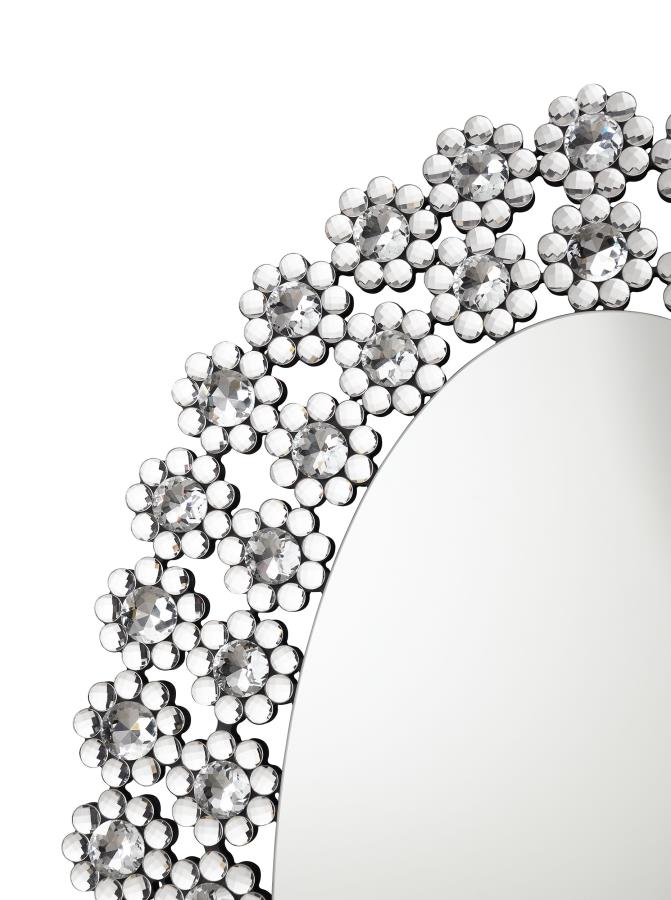 Colleen Silver Wall Mirror - MyWaynesHome #
