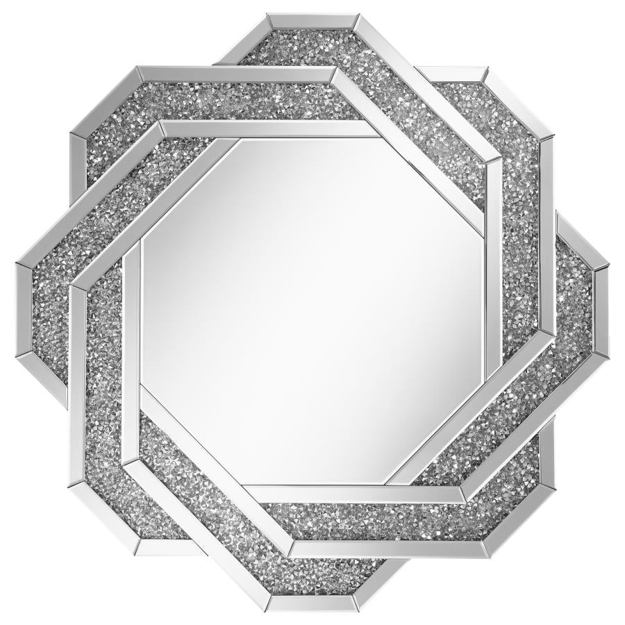 Mikayla Silver Wall Mirror - MyWaynesHome #