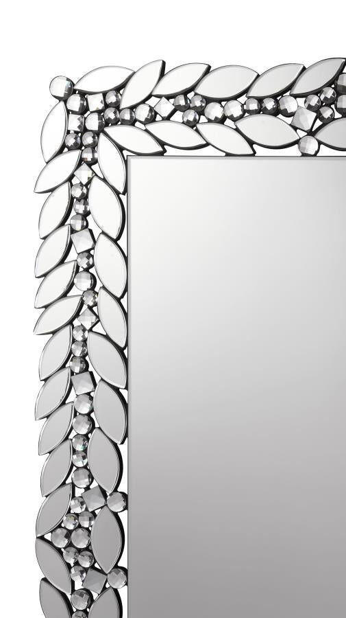 Cecily Silver Wall Mirror - MyWaynesHome #