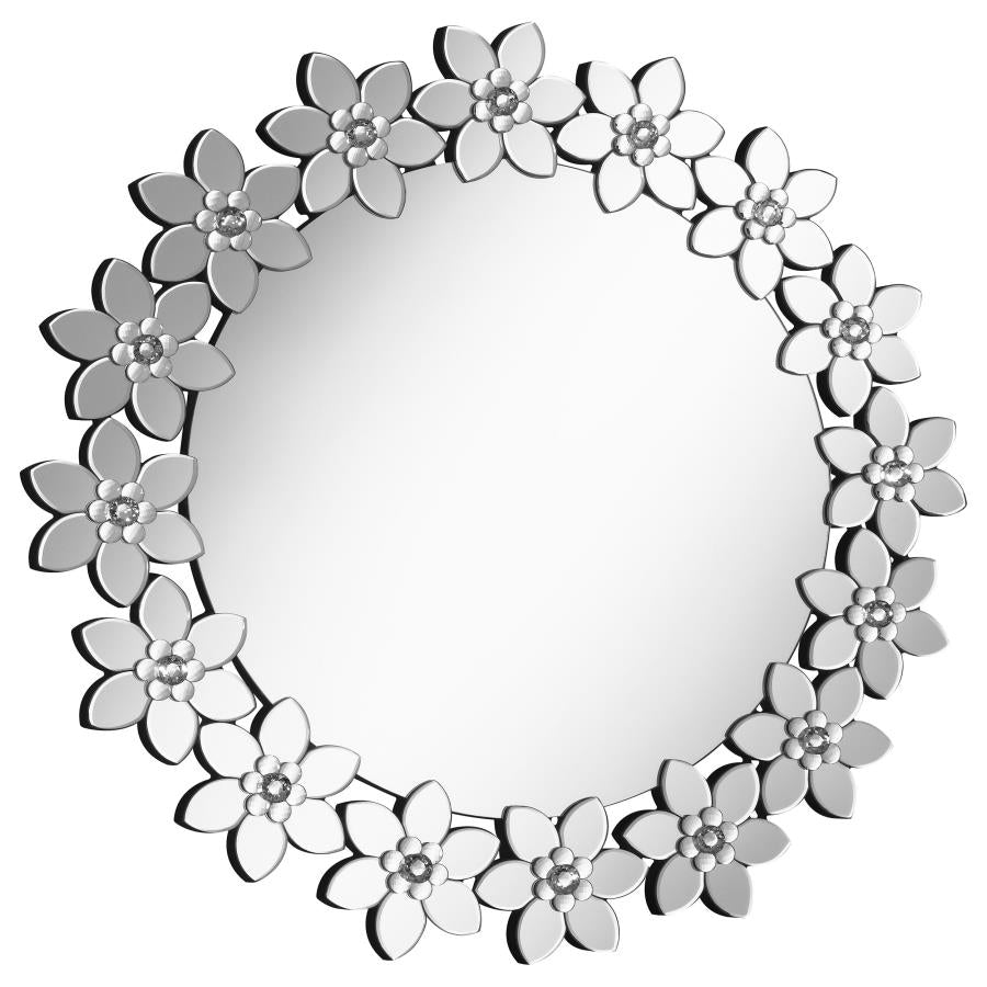 Cordelia Silver Wall Mirror - MyWaynesHome #