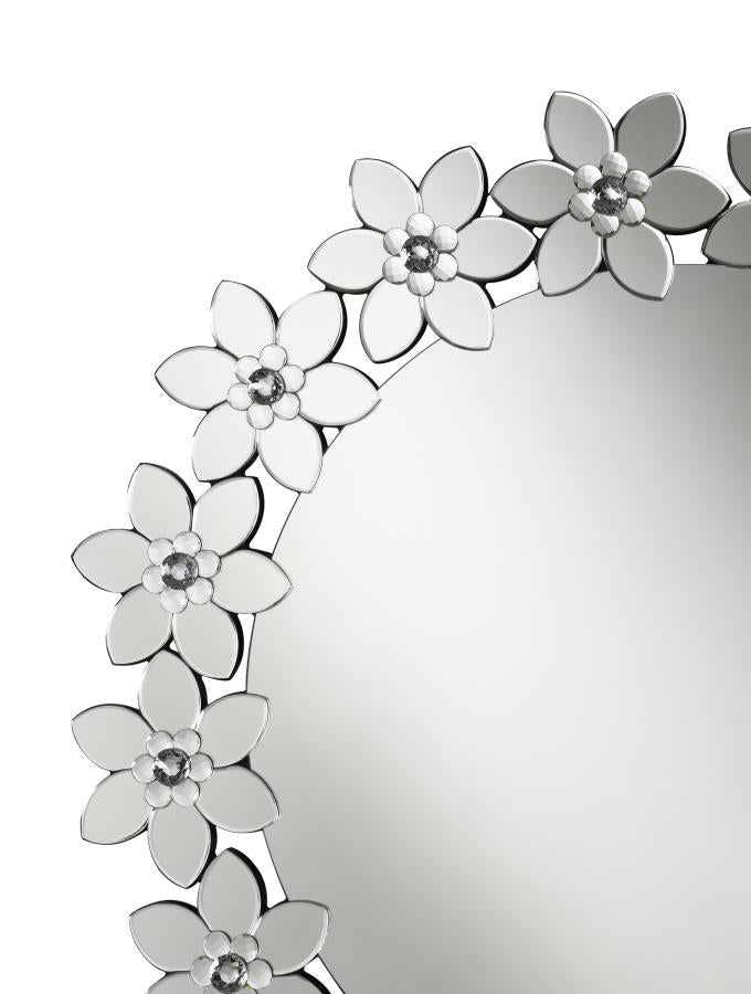 Cordelia Silver Wall Mirror - MyWaynesHome #